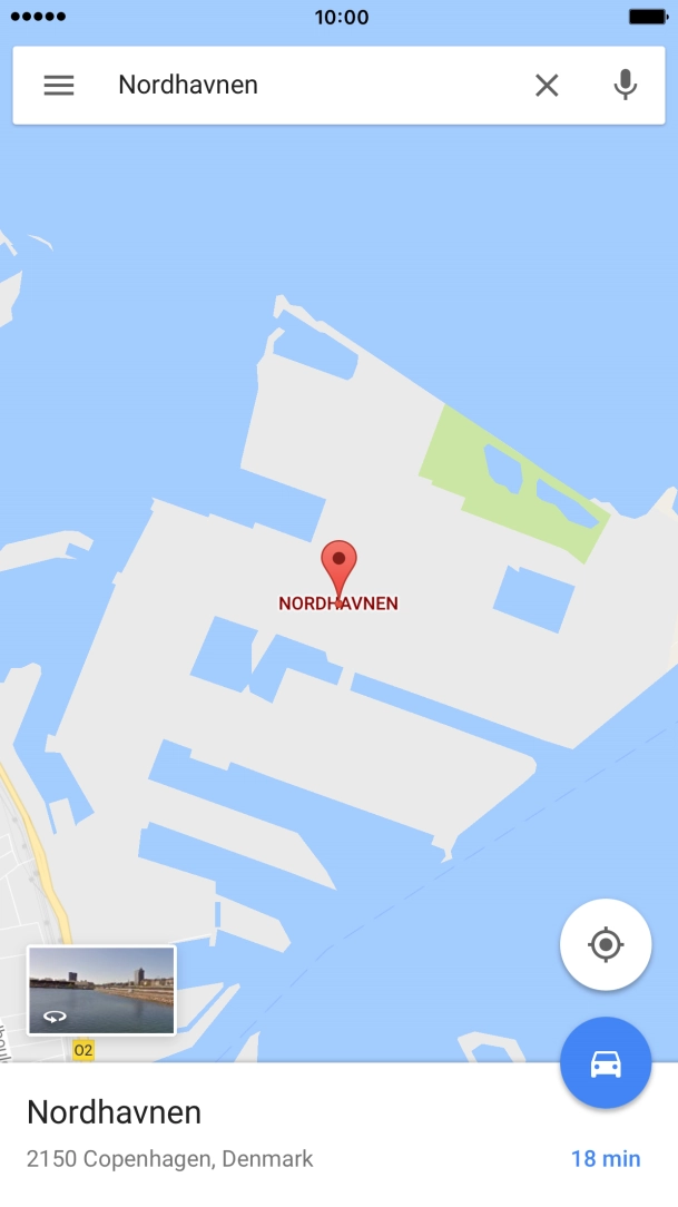 Press the destination at the bottom of the screen. Press the destination at the bottom of the screen.