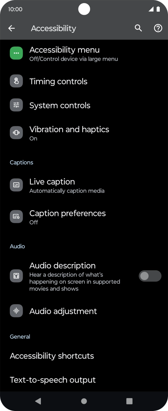 Press the required category below 