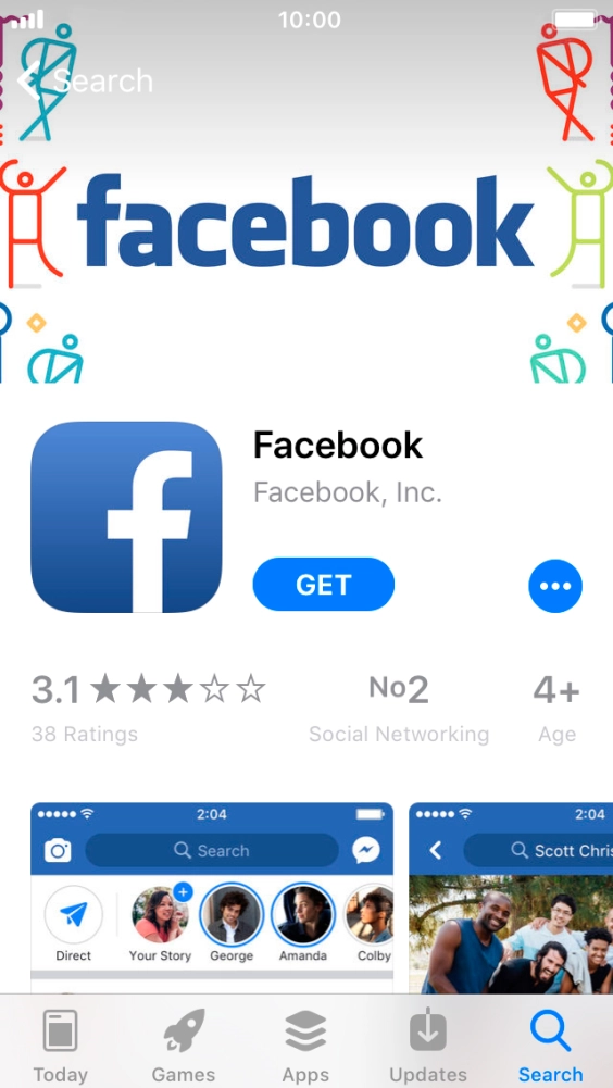 Press GET and follow the instructions on the screen to install the app.