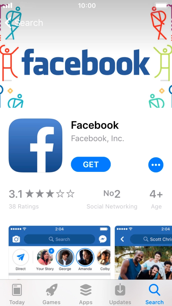 Press GET and follow the instructions on the screen to install the app.
