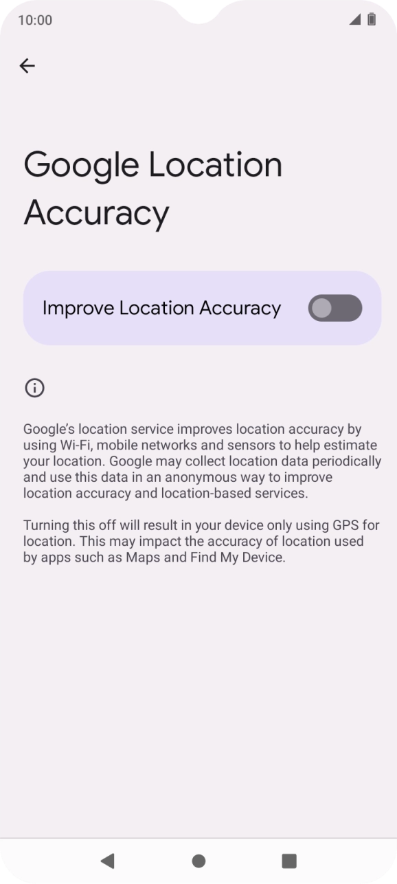 If you press the indicator next to 