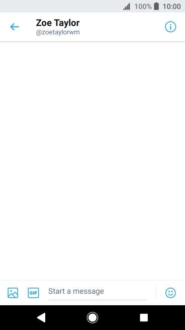 Press the text input field.