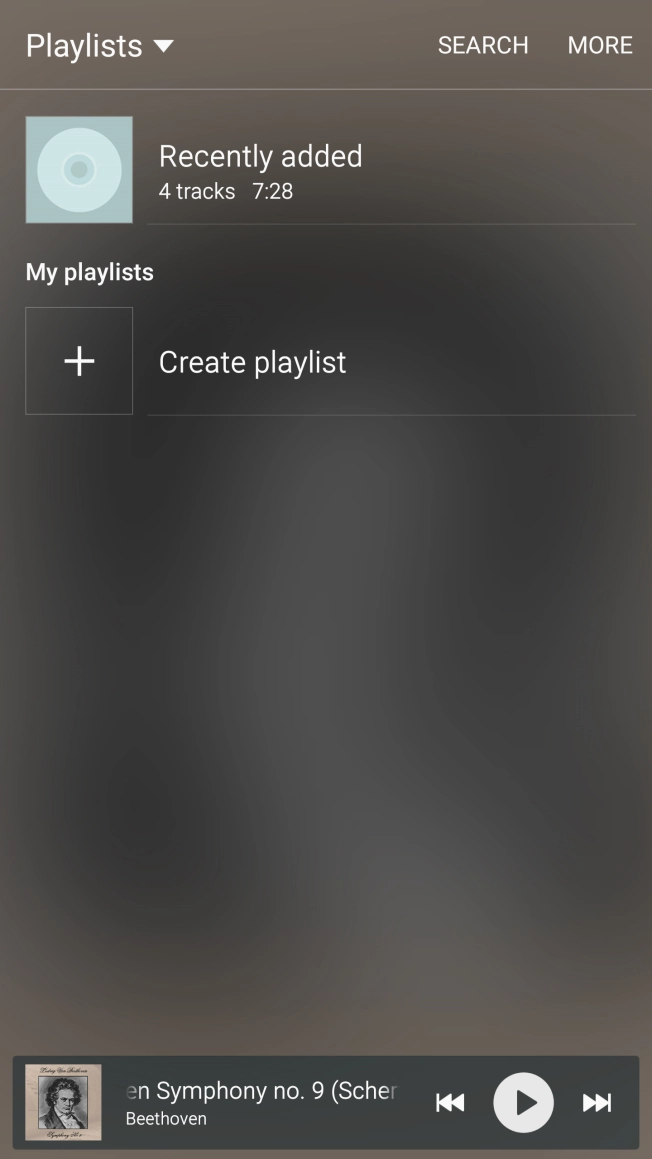 Press Create playlist.