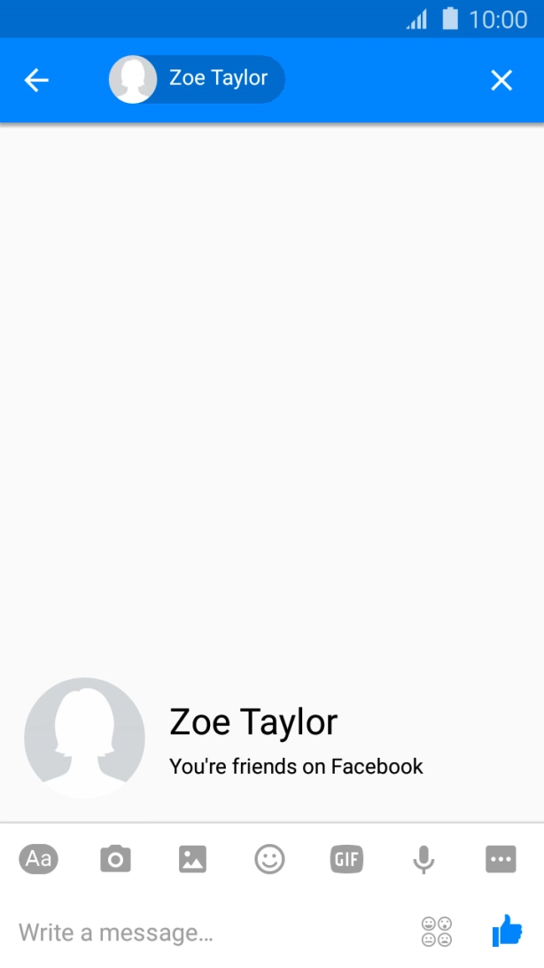 Press the text input field.