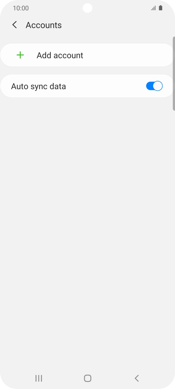 Press Add account. Press Add account.