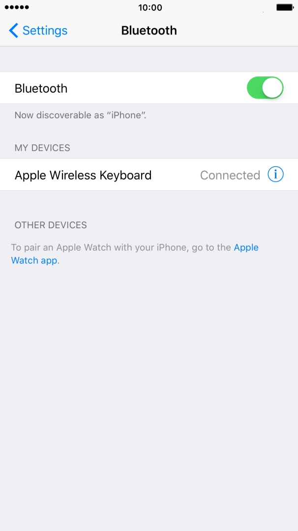 Press the Home key to return to the home screen.