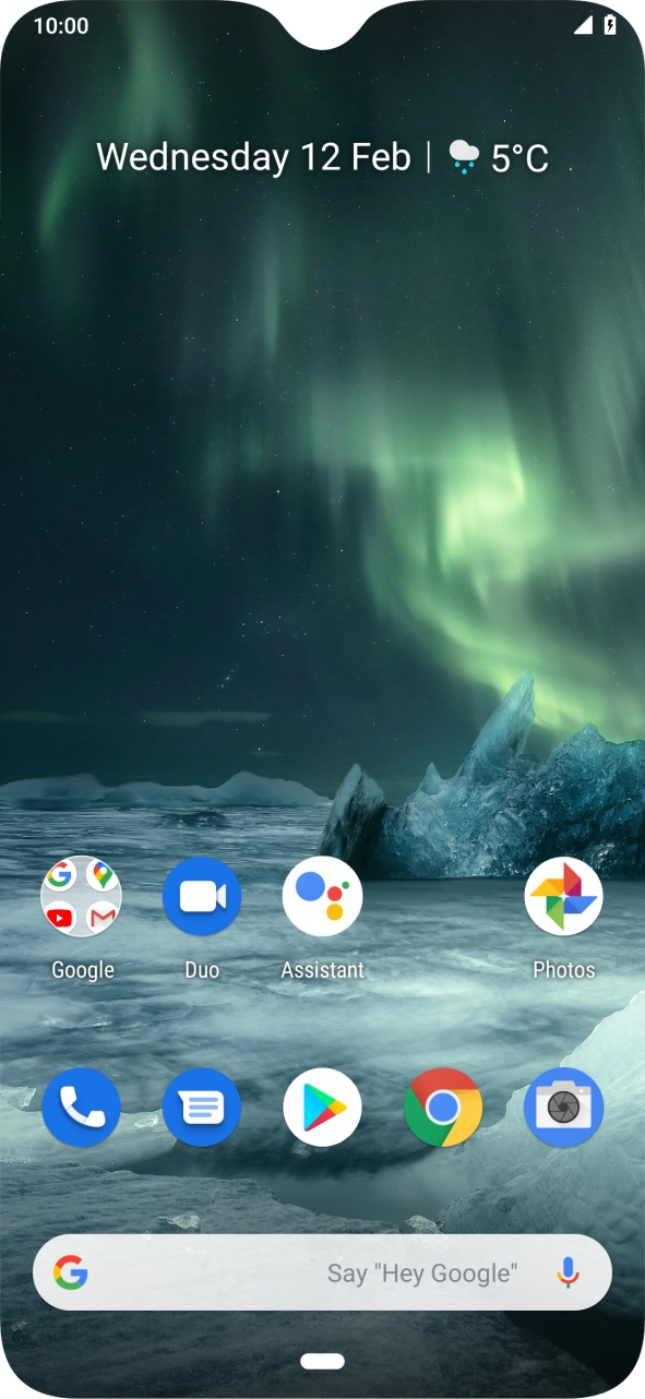 When the battery charging icon is displayed, the battery is charging.