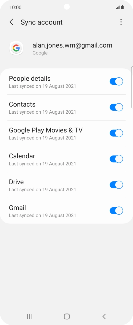 Press the Home key to return to the home screen.