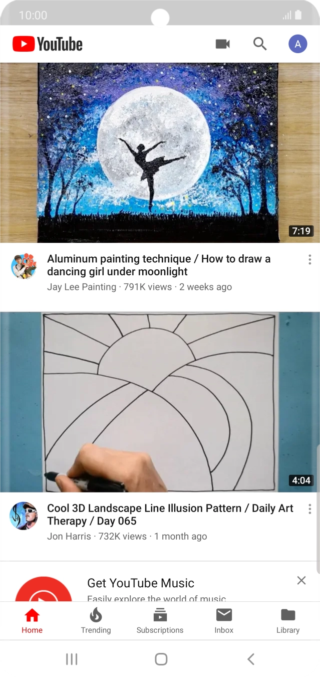 Press the upload icon.