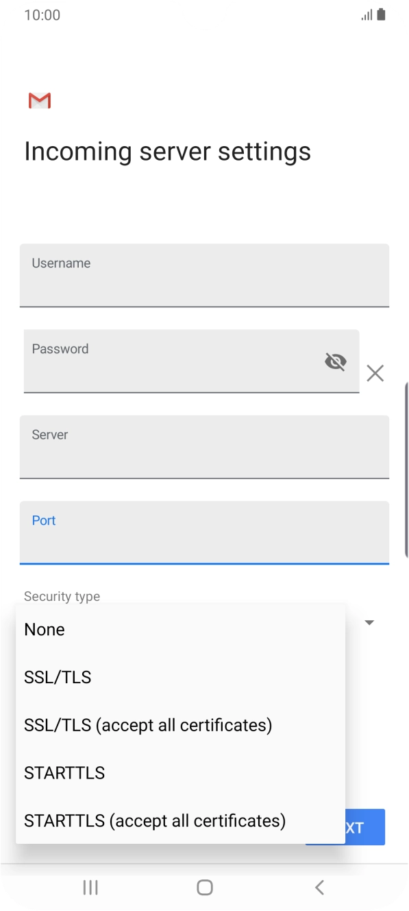 Press SSL/TLS to turn on the function.