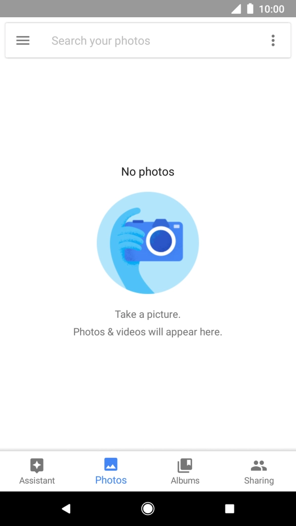 Press Albums and go to the required folder.