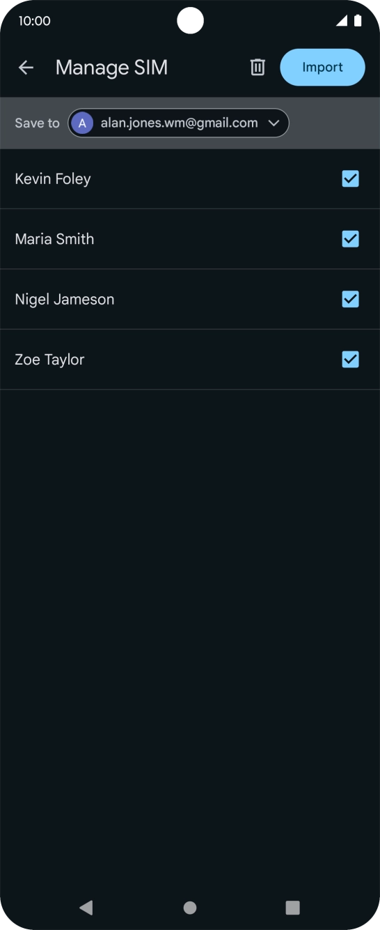 Press the drop down list next to 