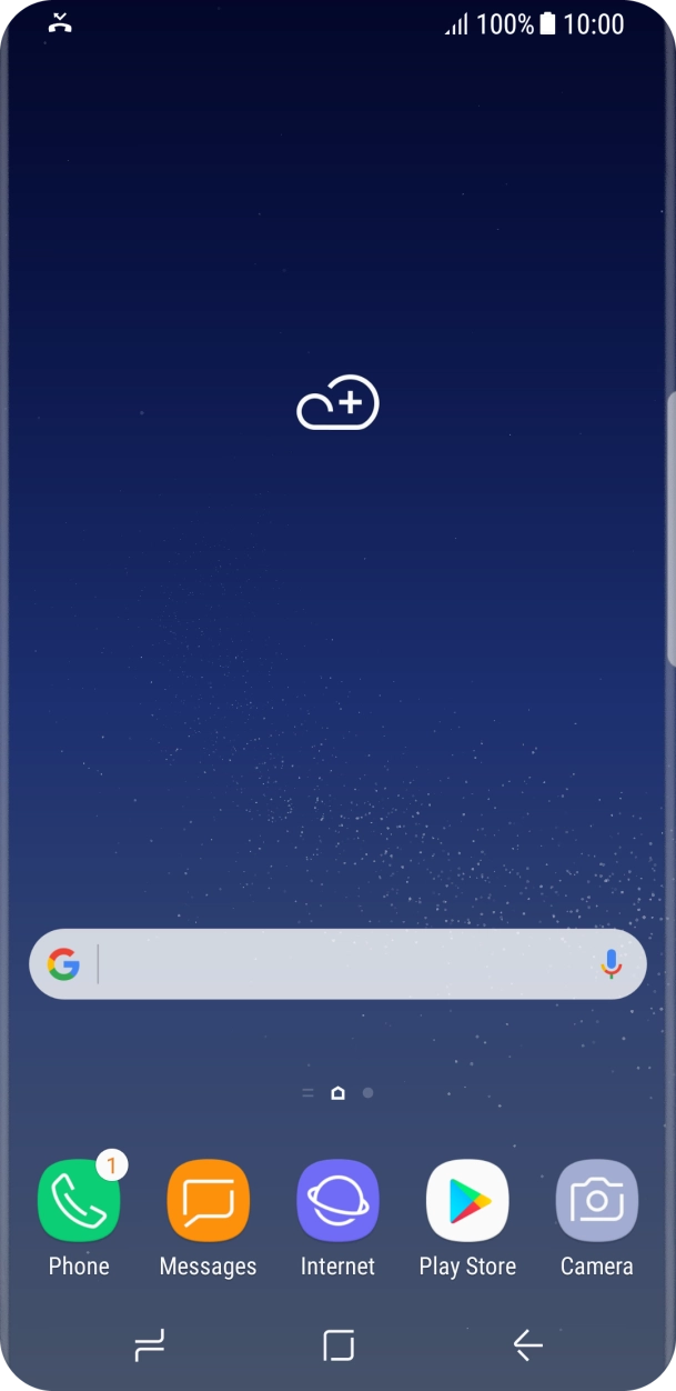The missed calls icon shows that you have one or more missed calls.