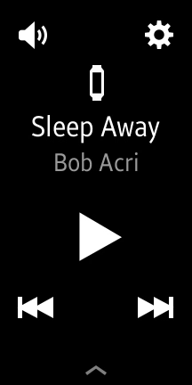 Slide your finger upwards starting from the bottom of the screen to see the different categories.