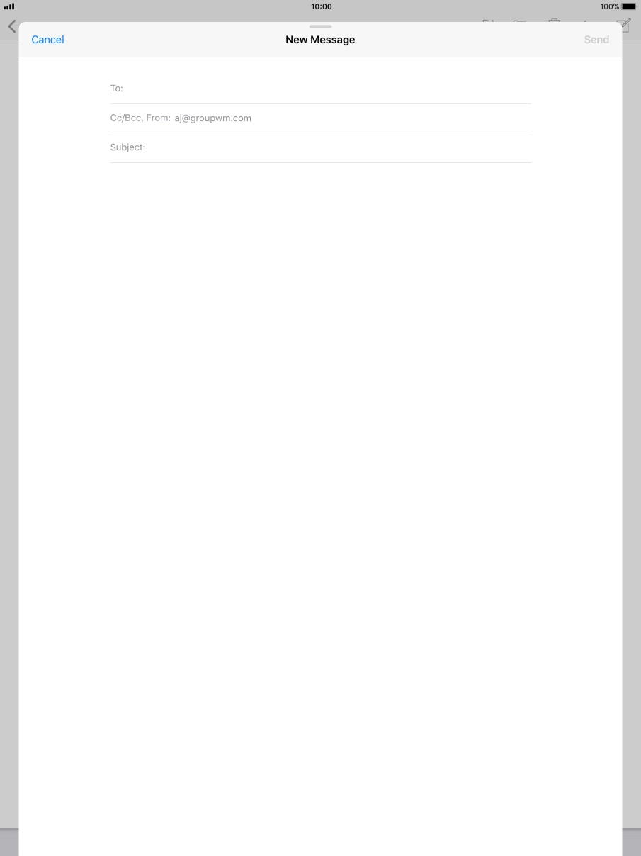 Press To and key in the first letters of the recipient's name.