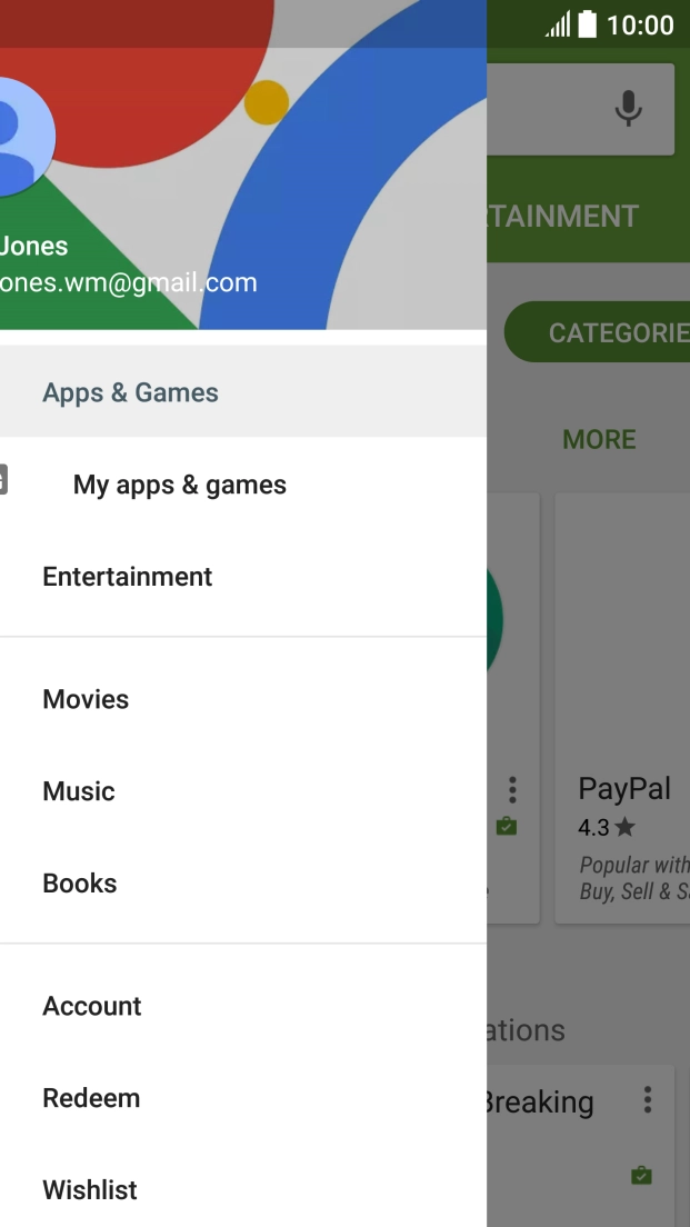 Press My apps & games.