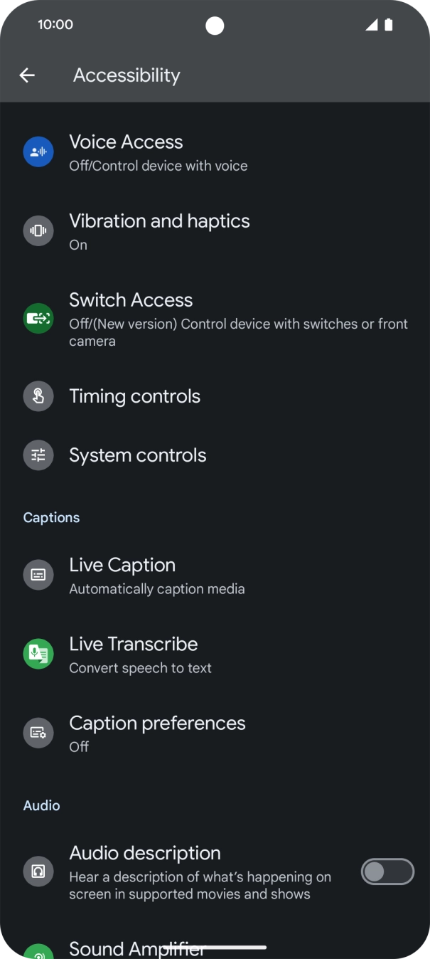 Press the required category below 