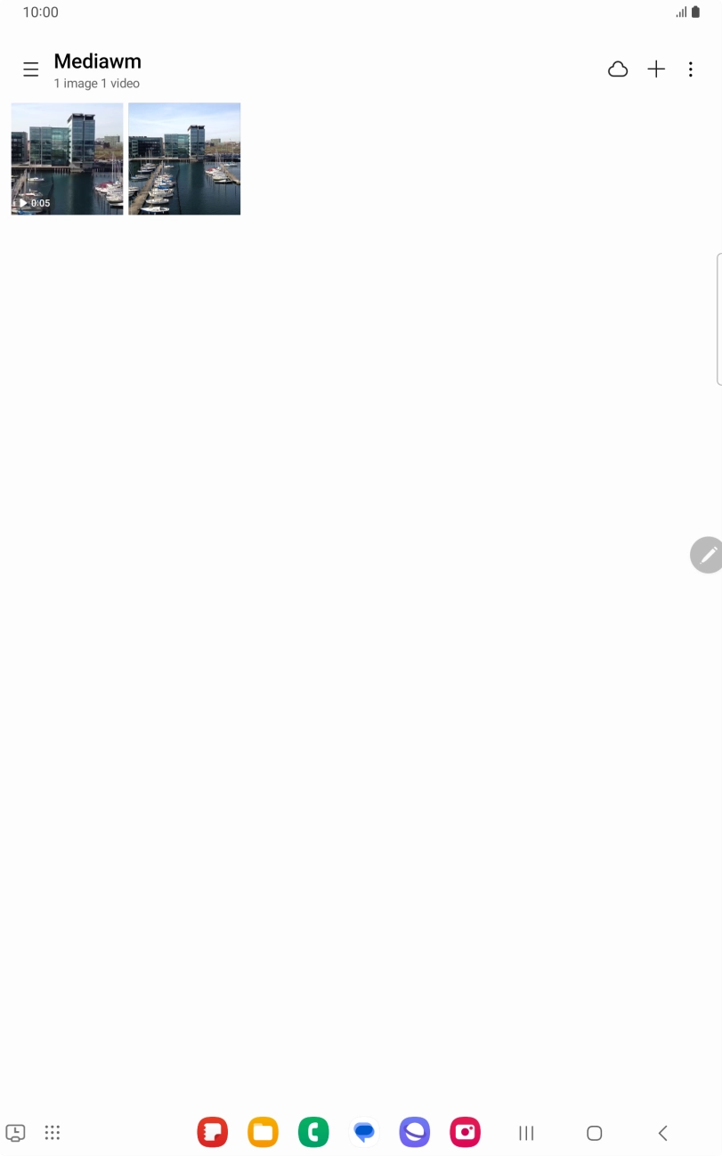 Press and hold any picture or video clip. Press and hold any picture or video clip.