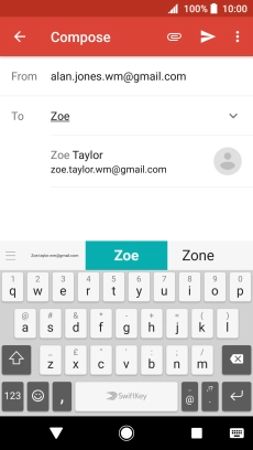 Press the required contact.