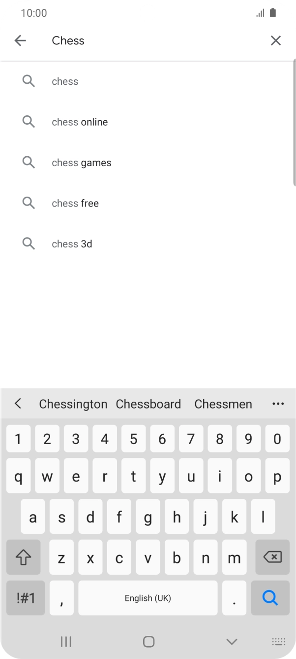 Key in the name or subject of the required app and press the search icon. Key in the name or subject of the required app and press the search icon.
