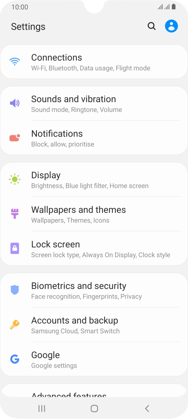 Press Accounts and backup.