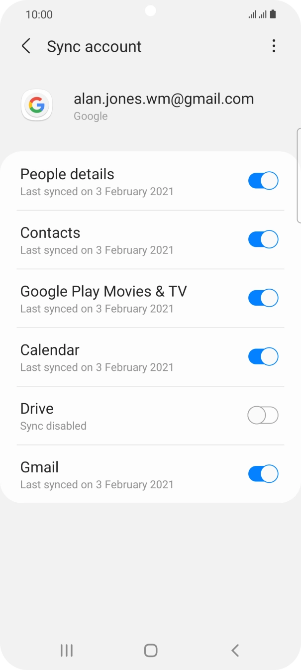 Press the Home key to return to the home screen.