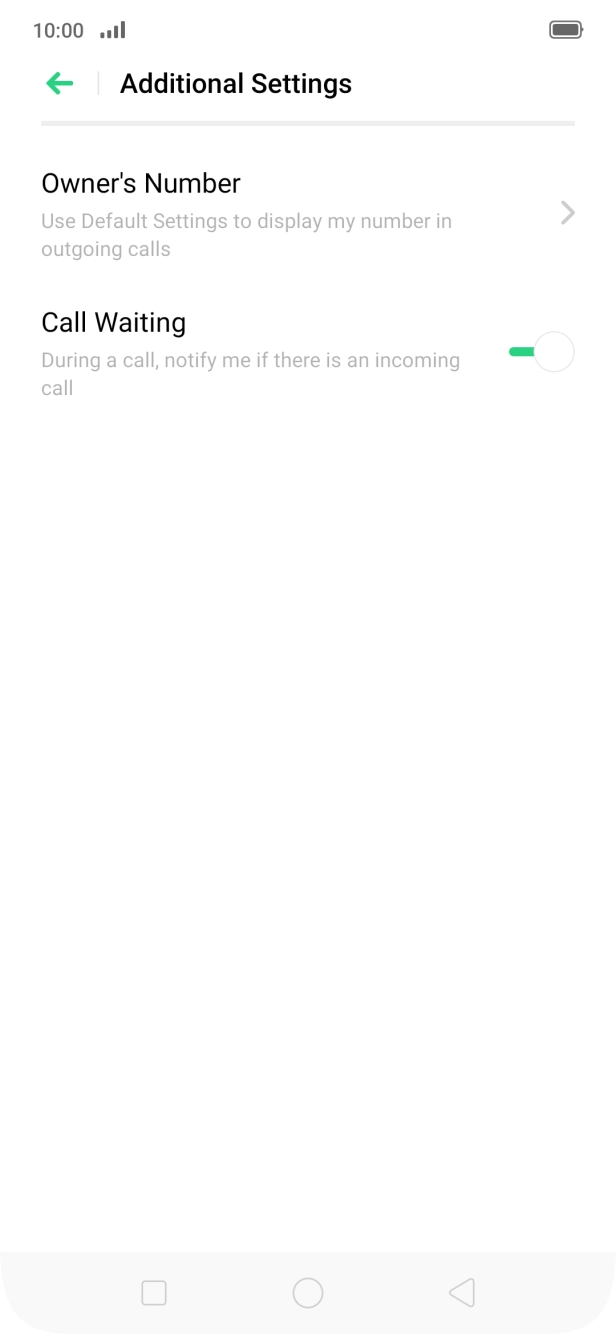 Press Owner's Number.