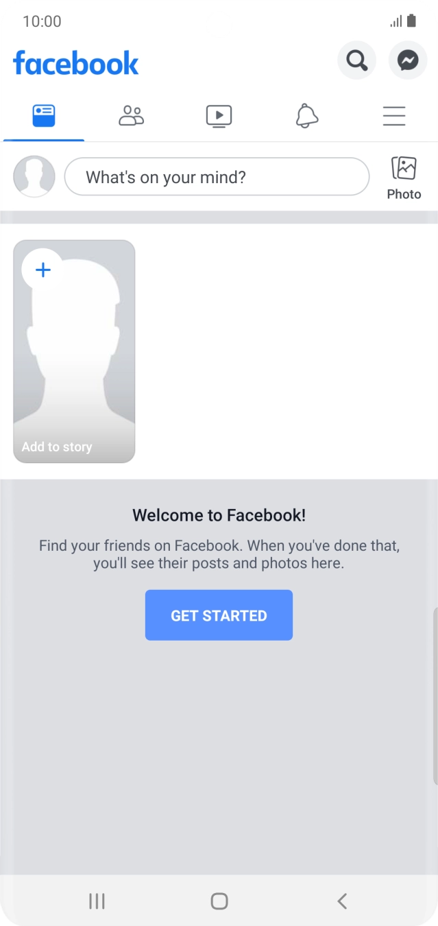 Press the text input field.