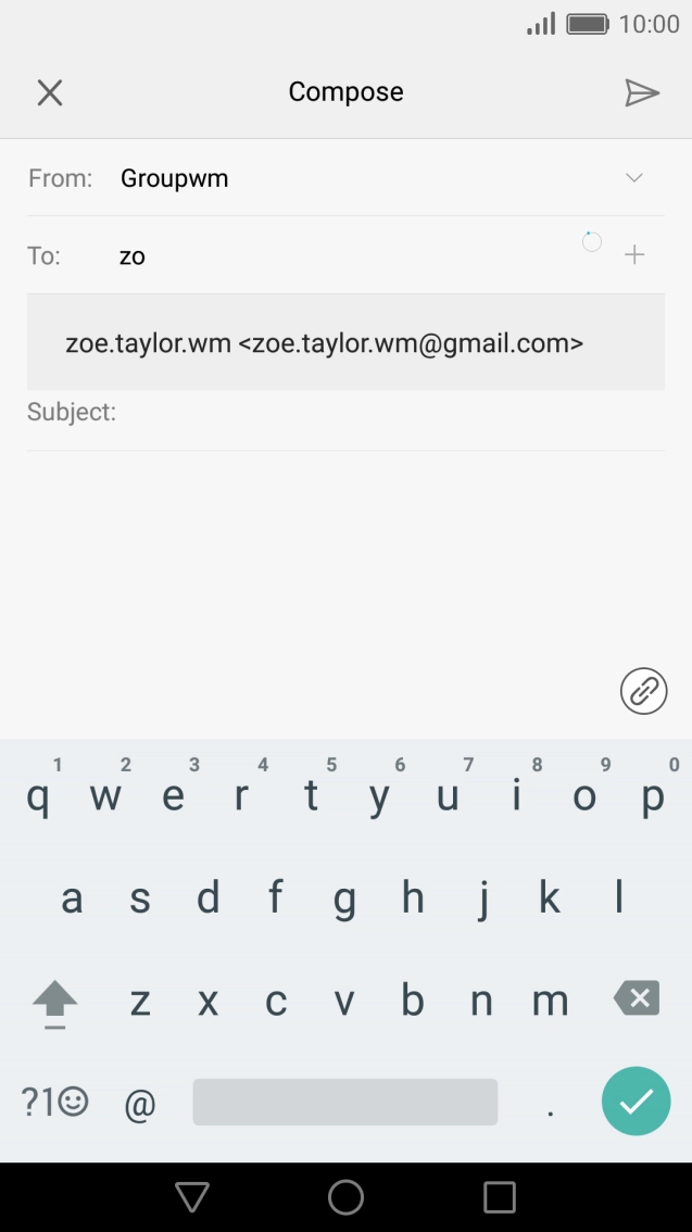 Press the required contact.