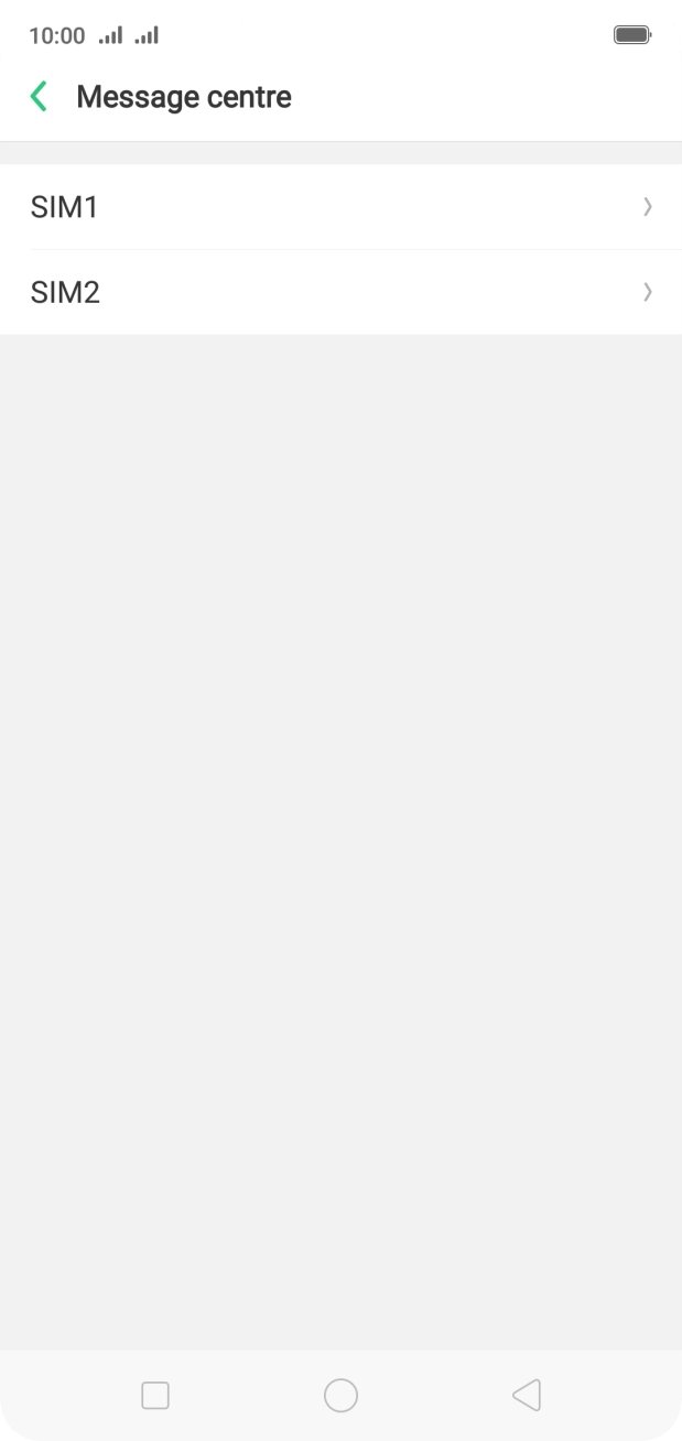 Press the required SIM.