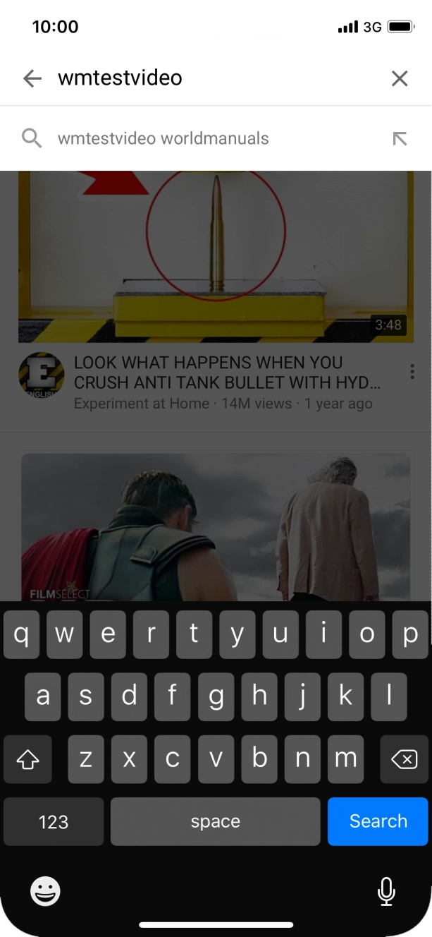 Key in the required search word and press Search.