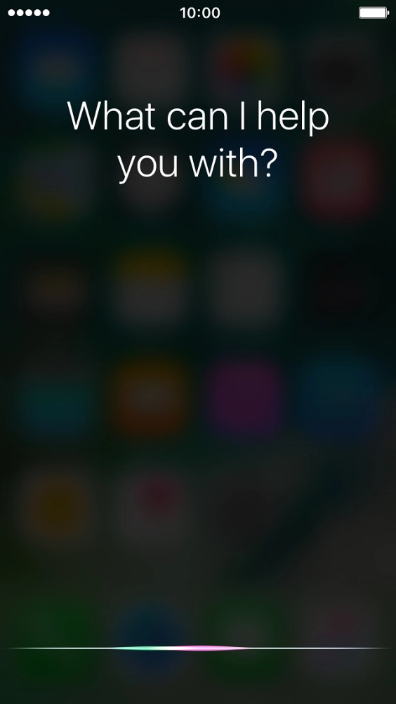 Say, in your own words, what you would like your phone to do, e.g.: CAMERA, CALL [contact], SEARCH THE WEB FOR [information].