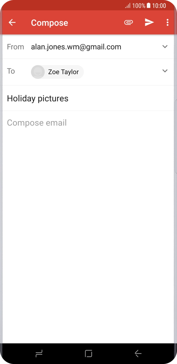 Press the text input field.