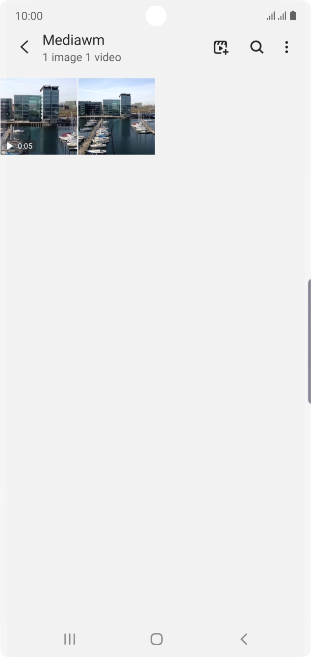 Press and hold the required picture or video clip.