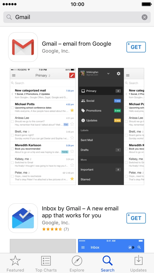 Press Gmail.