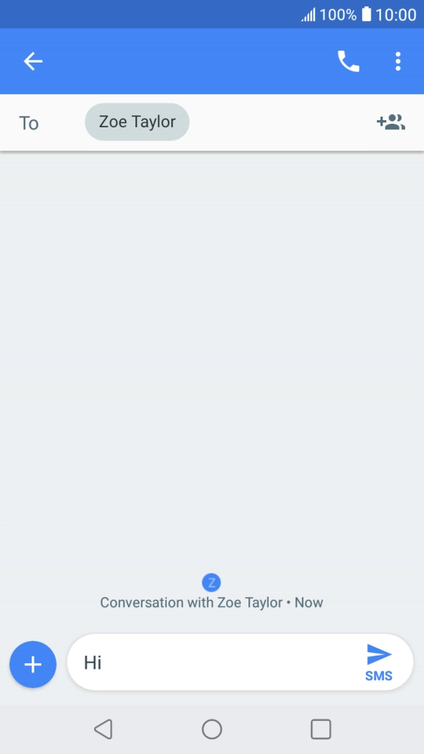 Press the send icon.