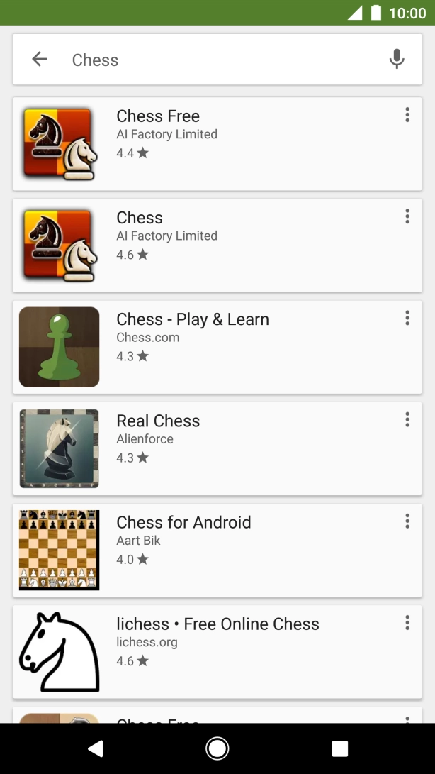 Press the required app.