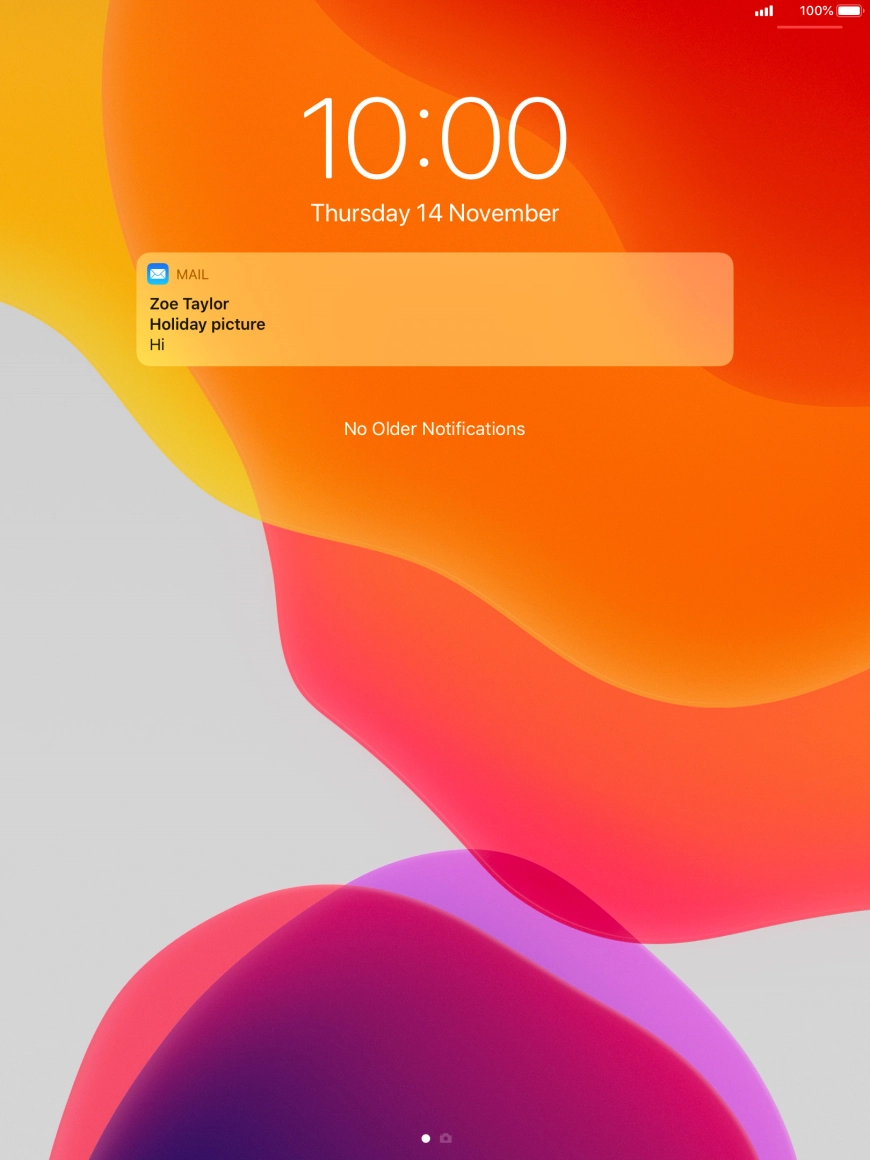 Press the required push notification and follow the instructions on the screen to use the selected function.