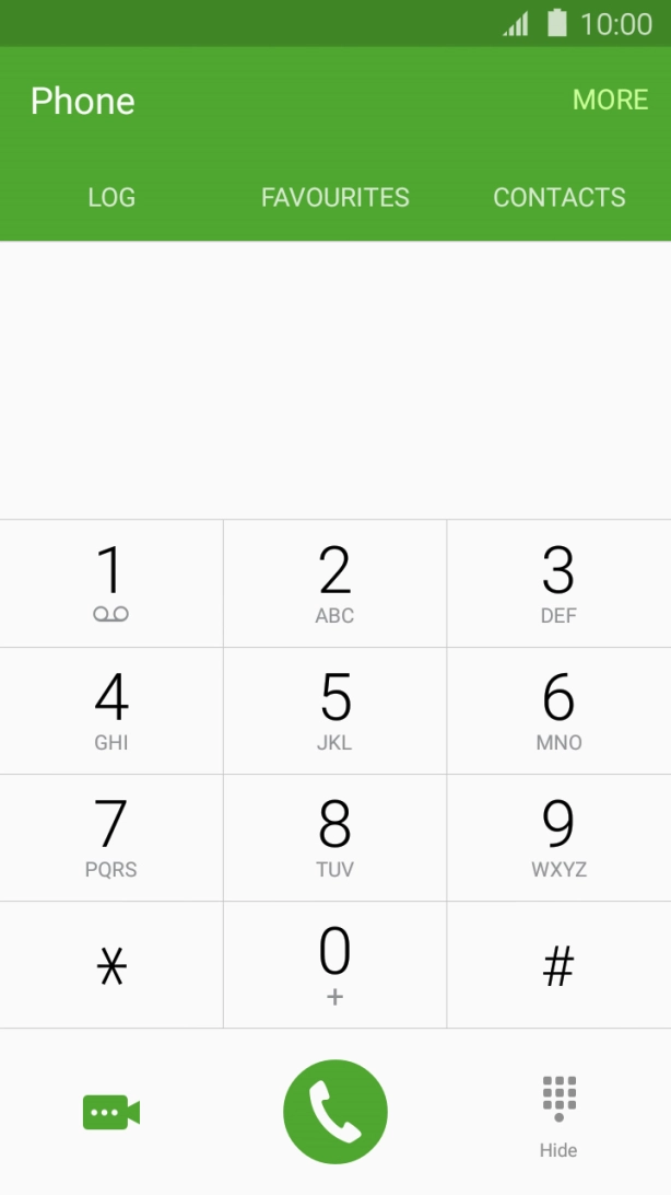 Press the Home key to return to the home screen. Press the Home key to return to the home screen.