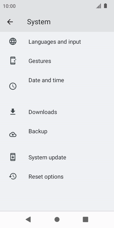 Press Reset options. Press Reset options.
