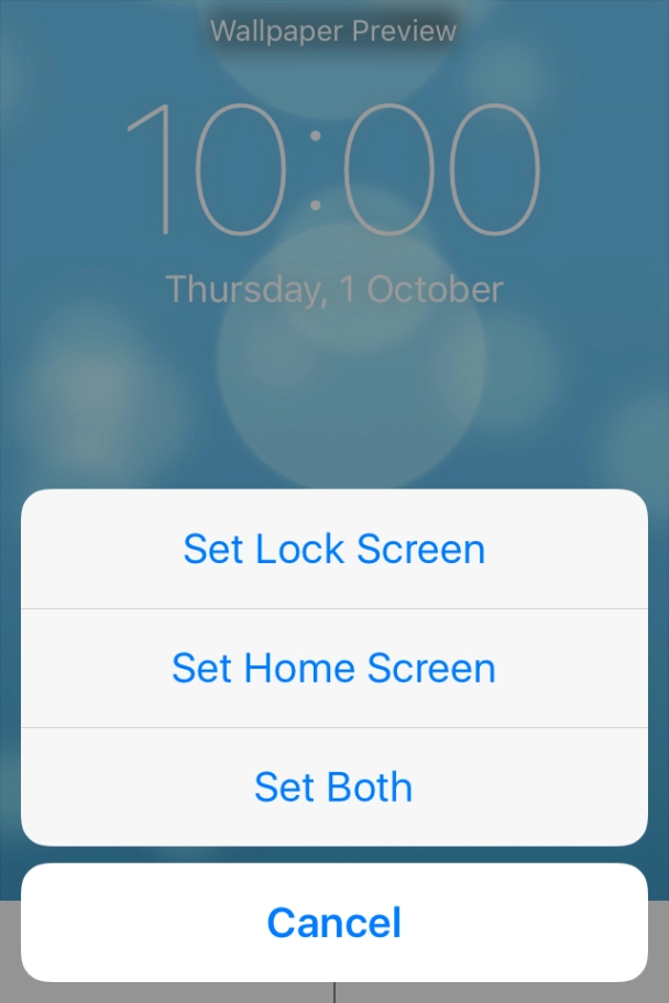 Press the required setting. Press the required setting.
