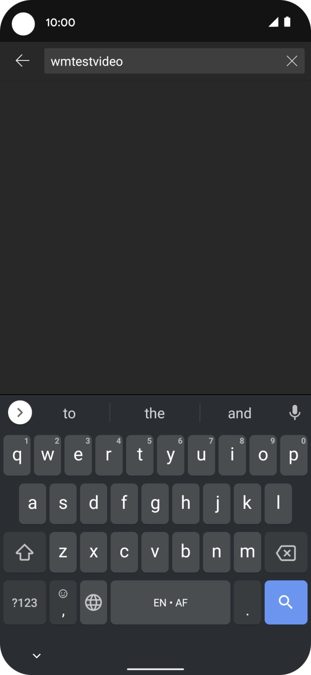 Key in the required search word and press the search icon.
