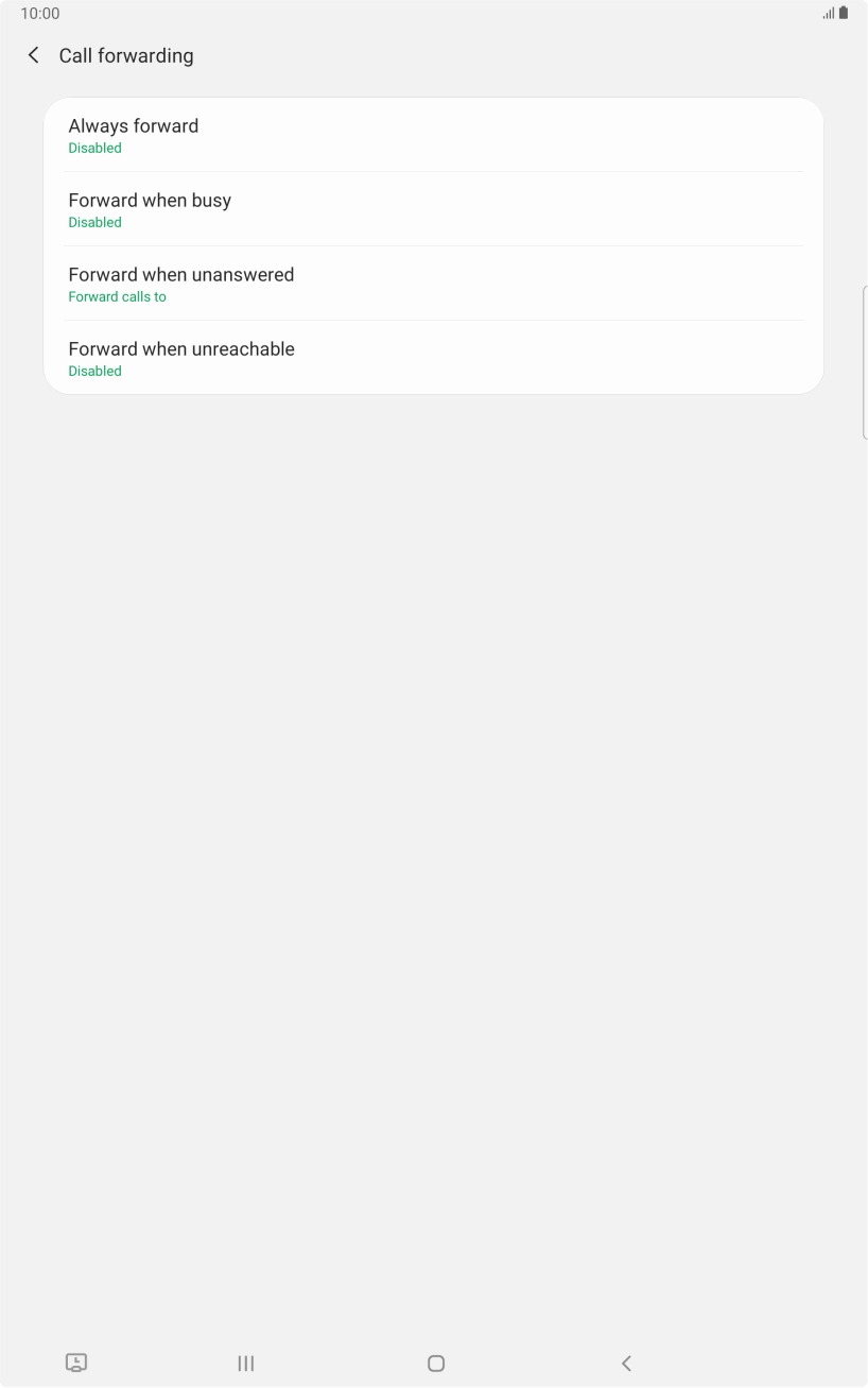 Press the Home key to return to the home screen.