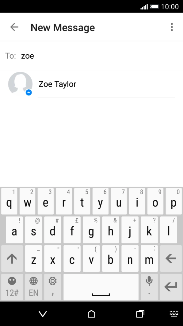 Press the required contact.
