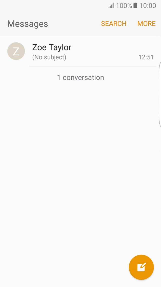 Press the required sender. Press the required sender.