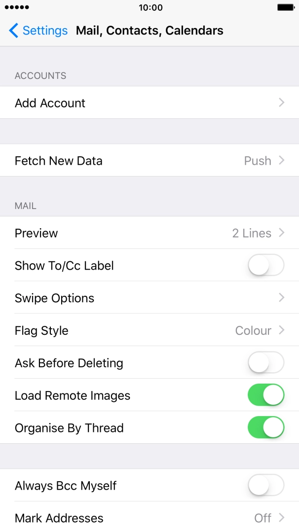 Press the Home key to return to the home screen.