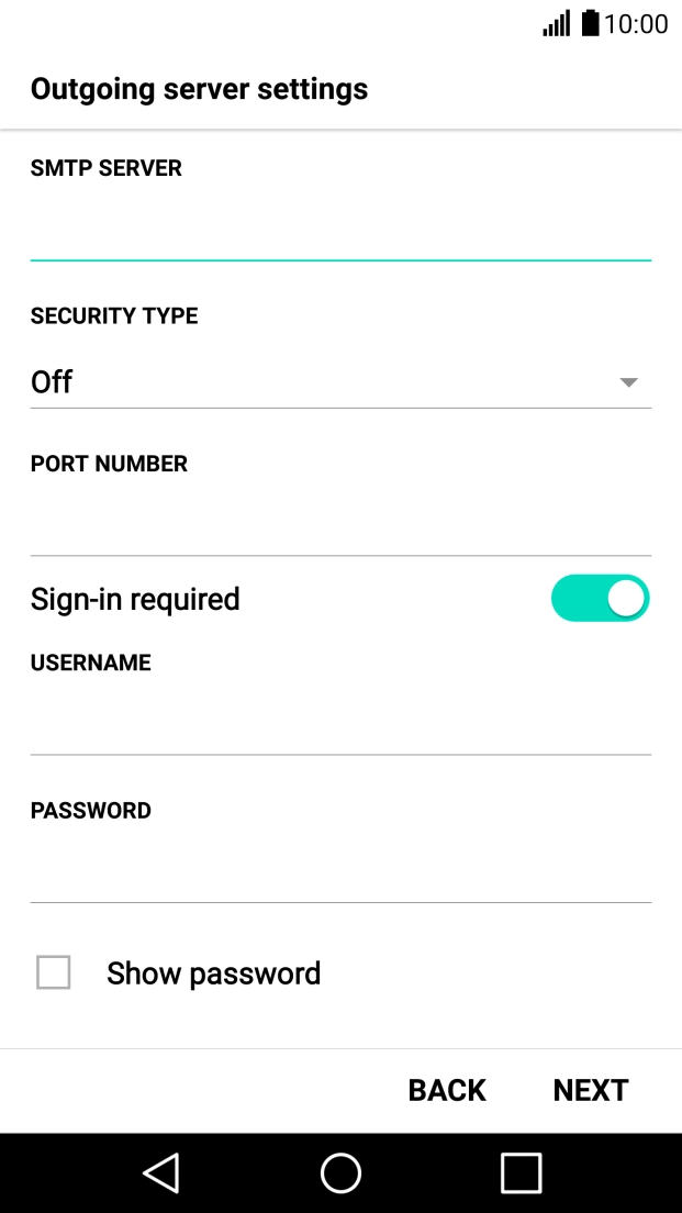 Press the field below 
