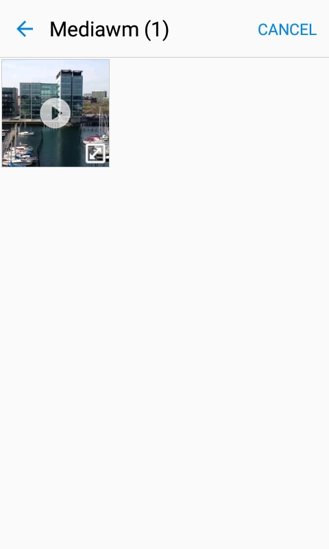 Press the required video clip.