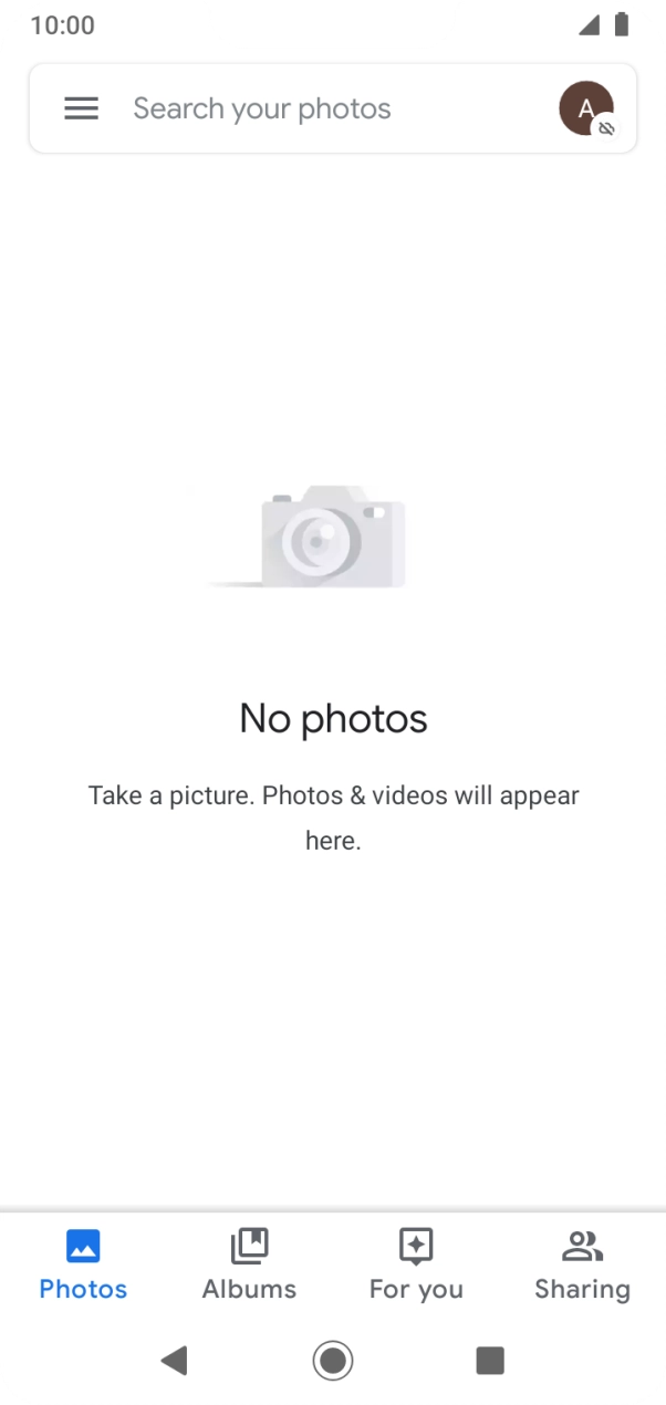 Press Albums and go to the required folder.