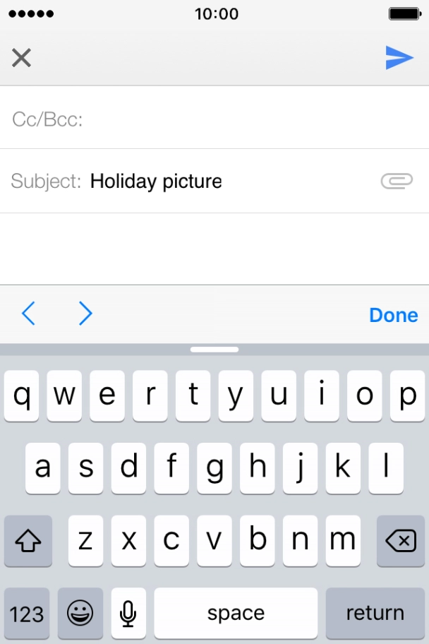 Press the text input field and key in the required text. Press the text input field and key in the required text.